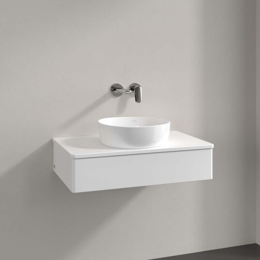 Villeroy & Boch Antao Servantskap med 1 skuff 80x50x19 cm u/lys Hvit Matt
