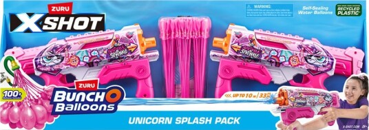 Bunch O Balloons Vannpistoler M. Vannballonger 2-Pack Unicor Bunch O Balloons Onesize Leketøy Rosa