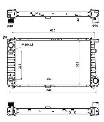 Radiator NRF 53877