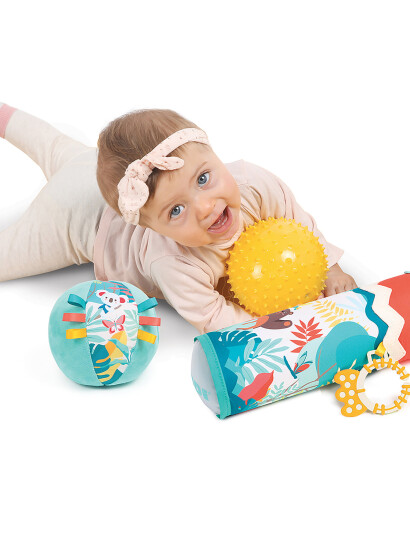 Ludi Cylinder With Sensory Balls - Multi/patterned - ONE SIZE Ludi Cylinder With Sensory Balls - Multi/patterned - ONE SIZE