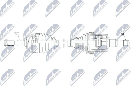 Drivaksel NTY NPW-FR-200