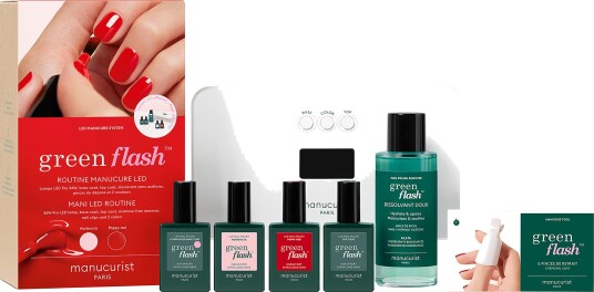 Manucurist Green Flash Full Routine Hortencia & Poppy Red Kit Manucurist Green Flash Full Routine Hortencia & Poppy Red Kit