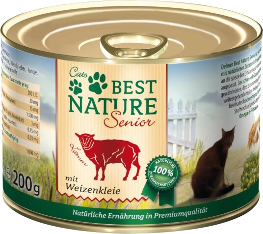 Best Nature Våtfôr Senior Cat Lam 6 X 200 G