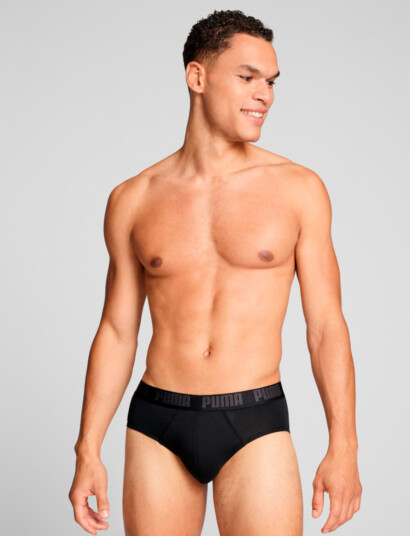 PUMA Puma Men Everyday Briefs 2P - Black - M PUMA Puma Men Everyday Briefs 2P - Black - M