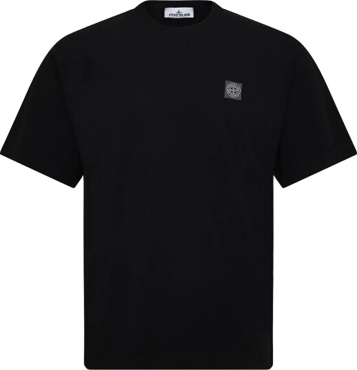 Stone Island T Shirt With Logo Patch BLACK L