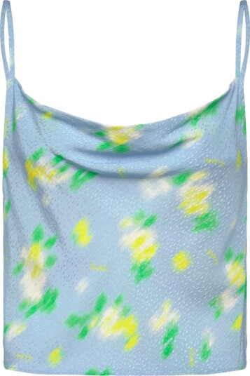 ROTATE Jacquard Slip Top Blue 38 ROTATE Jacquard Slip Top Blue 38