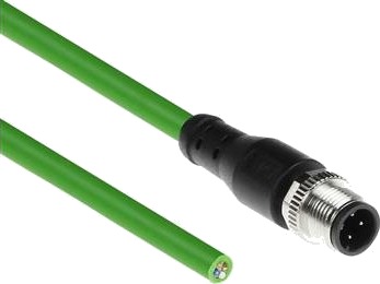 Act Industrial Sensorskabel 1,50 Meter M12d 4 Pins Hann Til Åpen Ende Superflex Xtreme Tpe Kabel Skjermet Sc4440