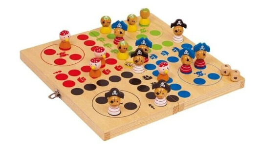 Small Foot Wooden Ludo Pirate Island Small Foot Wooden Ludo Pirate Island