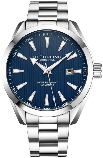 Stührling Original Herreklokke 3953.2 Symphony Blå/Stål Ø42 mm