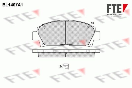 Bremseklosser FTE 9010182 Bremseklosser FTE 9010182