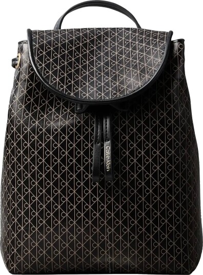 Calvin Klein Foil Logo Large Flap Backpack Black ONE SIZE Calvin Klein Foil Logo Large Flap Backpack Black ONE SIZE