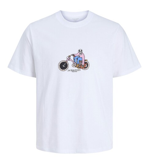 Jack & Jones Junior T skjorte jorCatskills Skull Tee SS CN SN Jnr Hvit