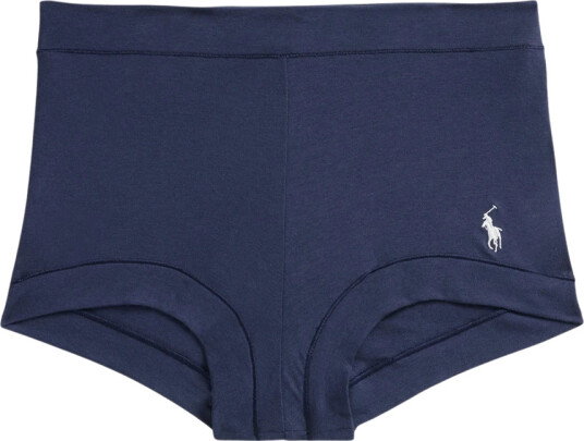 Polo Ralph Lauren Intimates Stretch Cotton Girl Short   Navy   M