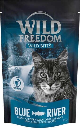Wild Freedom Snack Wild Bites Kornfri Oppskrift Blue River & Laks Kylling 3 X 80 G Wild Freedom Snack Wild Bites Kornfri Oppskrift Blue River & Laks Kylling 3 X 80 G