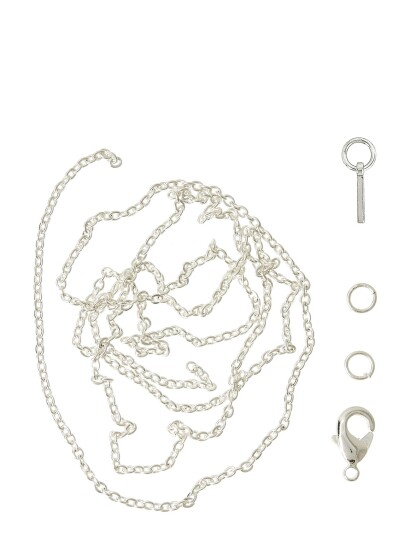 Me & My Box Letter I Sp With O-Ring, Chain And Clasp - Silver - ONE SIZE