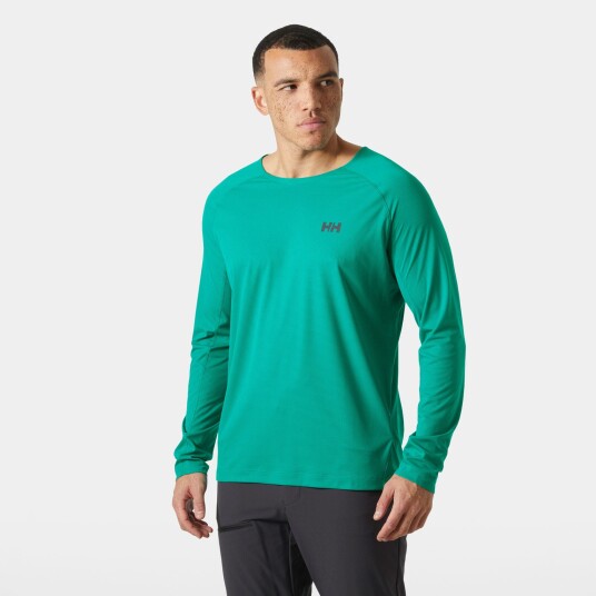 Helly Hansen Trail Long Sleeve T skjorte Herre Grønn XL