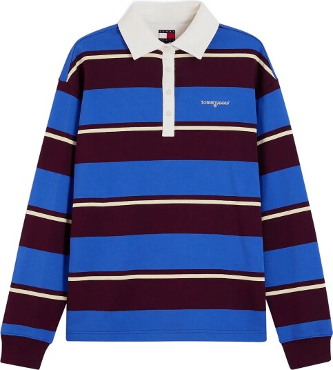 Tommy Jeans Tjw Rlx Script Rugby Blue M