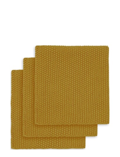Engholm Textiles Line Dishcloth - Yellow - 25X25CM Engholm Textiles Line Dishcloth - Yellow - 25X25CM