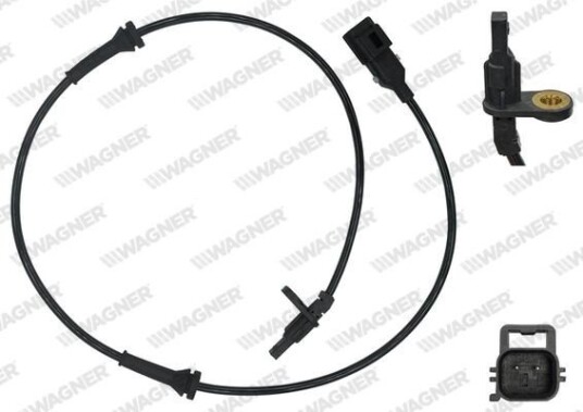 Sensor, ABS WAGNER ABS00941 Sensor, ABS WAGNER ABS00941
