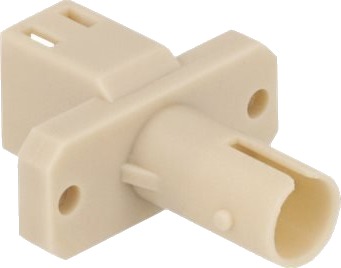 Delock - Nettverkkopler - Lc (Hunn) Til St (Hunn) - Fiberoptisk - Simpleks - Beige