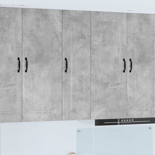  Kjøkkenskap med hylle Betonggrå 30 x 31 x 100 cm Konstruert tre