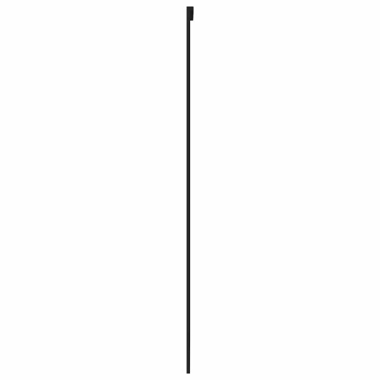 vidaXL Skyvedør svart 102,5x205 cm herdet glass og aluminium