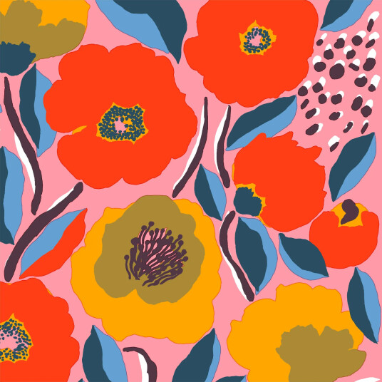 Marimekko Rosarium serviett 33x33 cm 20 pk Pink