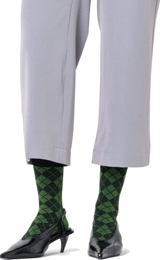 Happy Socks Mini Argyle Jaquard Sock - Khaki green - 36-40 Happy Socks Mini Argyle Jaquard Sock - Khaki green - 36-40