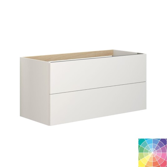 Dansani Inzo Servantskap 2sk B60-120xh48xd44cm, Glatt NCS Farge / 100cm