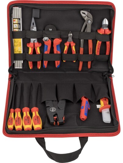 Knipex Compact 14-dels Verktøysett med 8 Lommer Knipex Compact 14-dels Verktøysett med 8 Lommer
