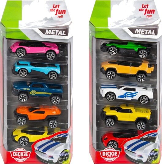 Dickie Toys Biler Støpte kjøretøy 5-pack Ass. Dickie Toys OneSize Bil