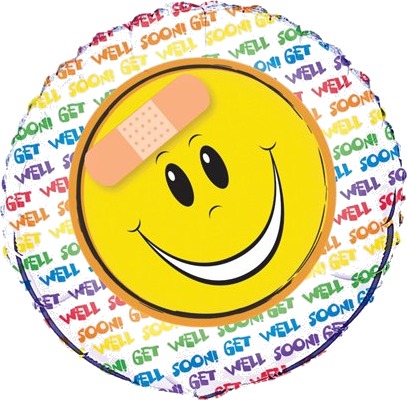 Unique Folieballong, Get Well 52211