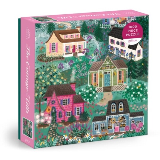 Joy Laforme the Cottage Hills 1000 Piece Puzzle in a Square Box