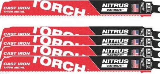 Milwaukee TORCH Bajonettsagblad - 10 TPI, Nitrus Carbide - 5 stk.