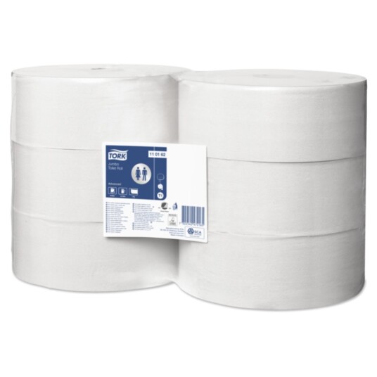 Papper Toalett T Tork Jumbo 1 Lag 6Rl/Fp Papper Toalett T Tork Jumbo 1 Lag 6Rl/Fp