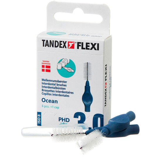 Tandex Flexi interdentalbørster 6 pcs. ISO 8 OCEAN Tandex Flexi interdentalbørster 6 pcs. ISO 8 OCEAN