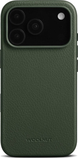 WOOLNUT iPhone 17 Pro Ekte Skinn Deksel MagSafe Kompatibel Grønn WOOLNUT iPhone 17 Pro Ekte Skinn Deksel MagSafe Kompatibel Grønn