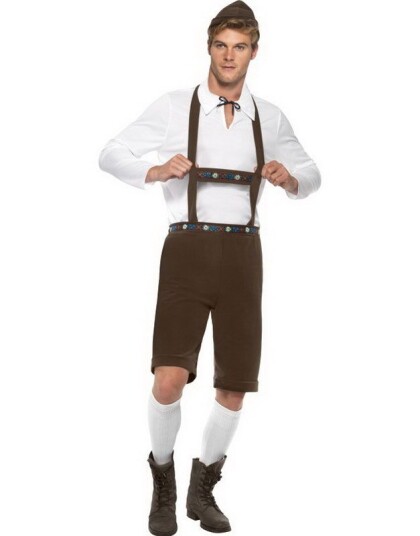 Bayersk Mann Oktoberfest Kostyme Strl L Bayersk Mann Oktoberfest Kostyme Strl L