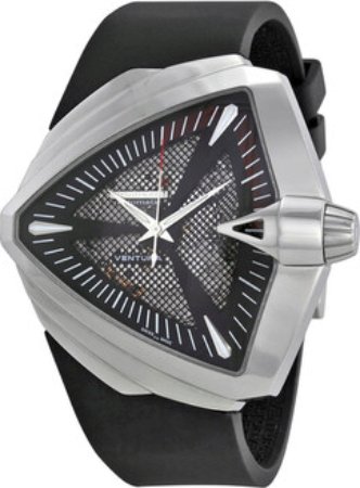 Hamilton Herreklokke H24655331 American Classic Ventura Sort/Gummi Hamilton Herreklokke H24655331 American Classic Ventura Sort/Gummi