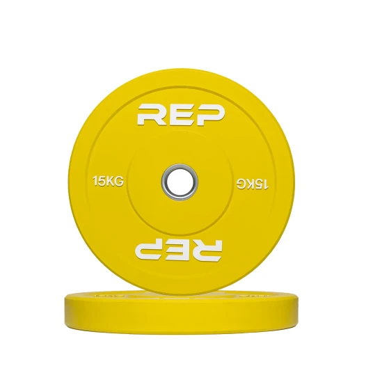 REP Fitness Bumper Plate 15 kg Gul REP Fitness Bumper Plate 15 kg Gul