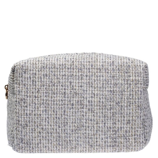 DARK Tweed Make-Up Pouch Large Steel Blue DARK Tweed Make-Up Pouch Large Steel Blue
