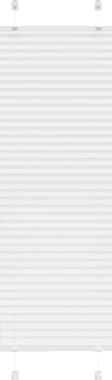 plisségardin Hvit 50x150 cm Stoff Bredde 49,4 Polyester