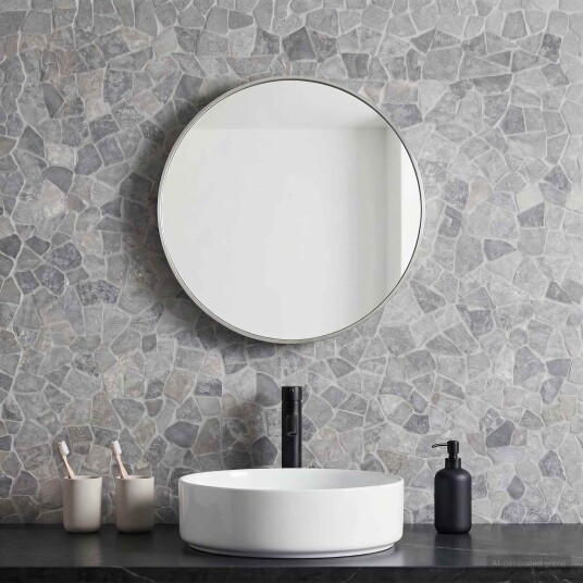 vidaXL Mosaic Fliser Lysegrå 30 x 30 cm Marmor