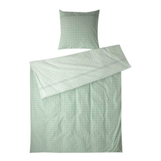 Stelton Soft Home Vibeke Klint sengetøy 140x200 cm/50x70 cm grønn Stelton Soft Home Vibeke Klint sengetøy 140x200 cm/50x70 cm grønn