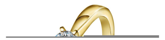 Olivia, Ring i 585 gult gull med diamant 0,25 ct, størrelse 58