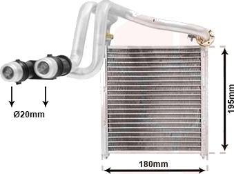 Varmeapparat register VAN WEZEL 58016700