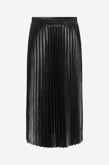 Only Carmakoma Maxi skjørt carLyon Pleated Shine Svart Only Carmakoma Maxi skjørt carLyon Pleated Shine Svart