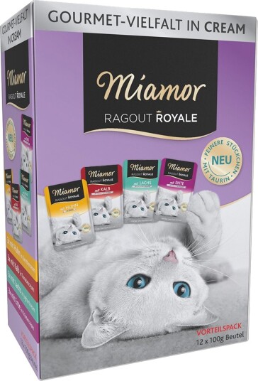 Miamor Våtfôr Blandet Prøvepakke Ragout Royale Multi Mix Cream 12 X 100 G 12 X 100 G