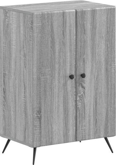 vidaXL Sko Skap BREDA 59,5 x 39,5 x 90 cm Konstruert tre Grå Sonoma