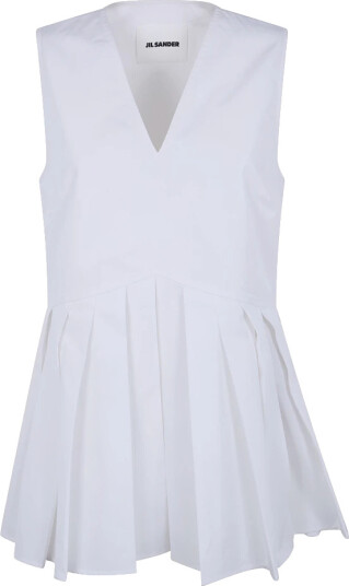 Jil Sander Dame Topper Hvit M,